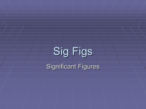 Sig Figs - Reocities