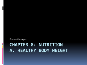 Chapter 8 Nutrition A & B
