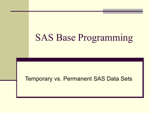 SAS Base Programming