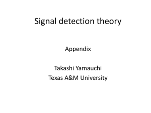 Signal detection theory