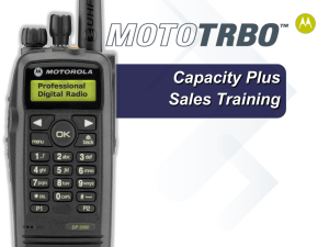 EMEA MOTOTRBO_Capacity_Plus_EMEA_sales_training