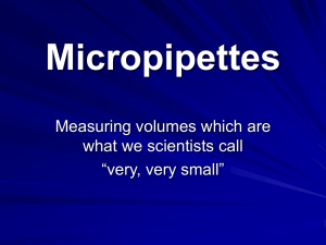 Micropipettes - West High School