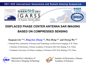 DPCA SAR imaging based on Compressed Sensing