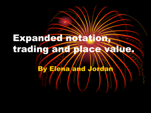 Elena and Jordan`s Place Value Powerpoint