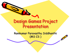 Design Games Project Presentation