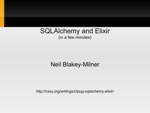 sqlalchemy-elixir - timger-book