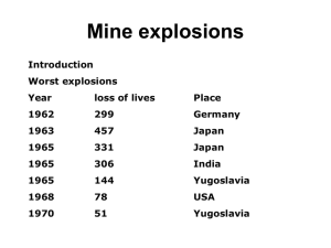 Mine explosions