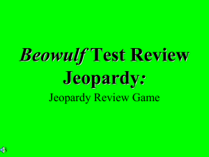 Beowulf review ppt. - Auburn City Schools