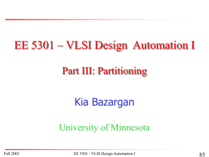 PowerPoint Presentation: EE5301-Partitioning