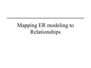 Mapping ER modeling to Relational Tables