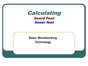 Calculating Board Feet Powerpoint
