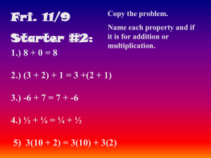 Model of The Distributive Property