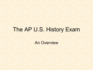 AP US Exam Info
