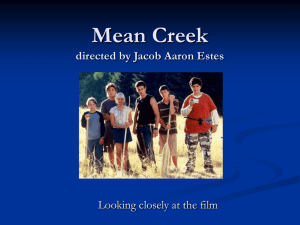Mean Creek questions - aucklandsecondaryenglish