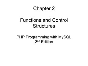 PHP Chapter 2