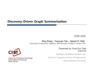 Discovery-Driven Graph Summarization