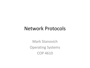 Network Protocols - FSU Computer Science