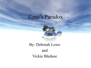 Zeno`s Paradox