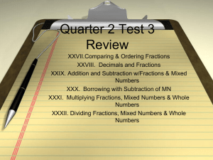 Quarter 3 Test 3 Review