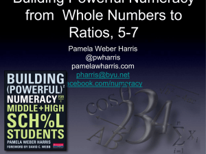 Building Powerful Numeracy from Whole Numbers to Ratios, 5-7
