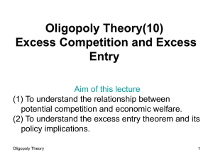 Excess Entry Theorem