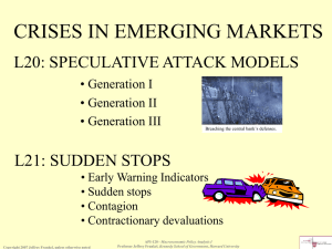 Speculative attack models