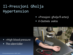 Il-Pressjoni Għolja Hypertension