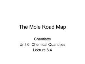 The Mole Road Map