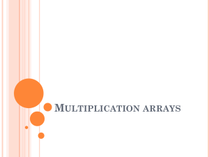 multiplication arrays