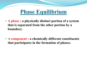 Two Component Systems Containing Liquid Phases:
