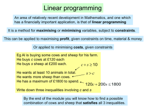 Linear programming - The Maths Orchard