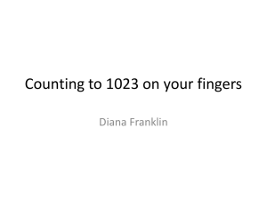 Counting to 1023 on your fingers