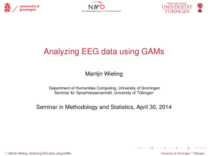 Analyzing EEG data using GAMs