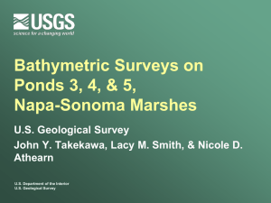 Bathymetric Surveys on Ponds 3, 4 and 5