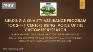 B-8: Building a Quality Assurance Program for 211 Centers Using