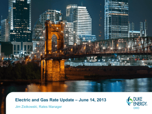 Duke Energy Price & Rate Case Update