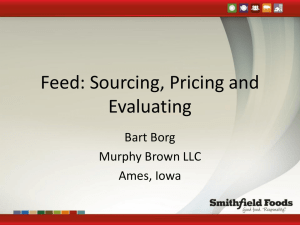 Feed: Sourcing, Pricing and Evaluating