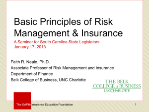 Basic Principles of Risk Management and Insurance