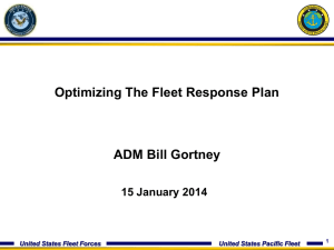 Fleet Synchronization Optimized Fleet Response Plan (O-FRP)