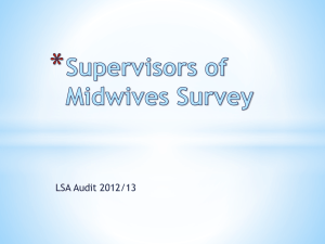 Supervisors of Midwives Survey