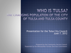 population trends - Community Service Council of Greater Tulsa