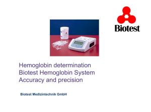Biotest Hemoglobin Tester
