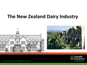Weaknesses of New Zealand Dairy Industry
