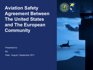 US – EU Safety Agreement presentation