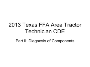 2006 Texas FFA Tractor Technician CDE