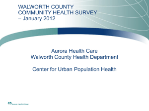 Community Health Survey Presentation