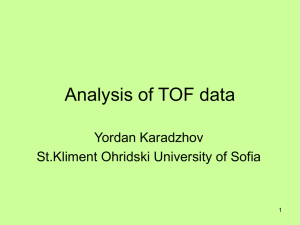 Analysis of TOF data