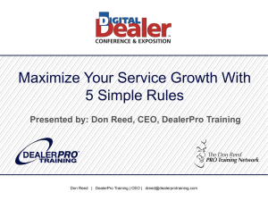 Don Reed - 18th Digital Dealer Conference & Exposition