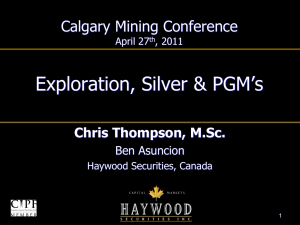 Metals & Mining Presentation: Chris Thompson
