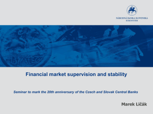 Financial stability in Slovakia